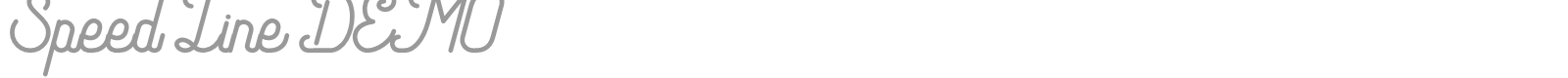 Speed Line font preview